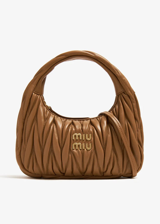 Miu Miu Wander matelassé mini hobo bag