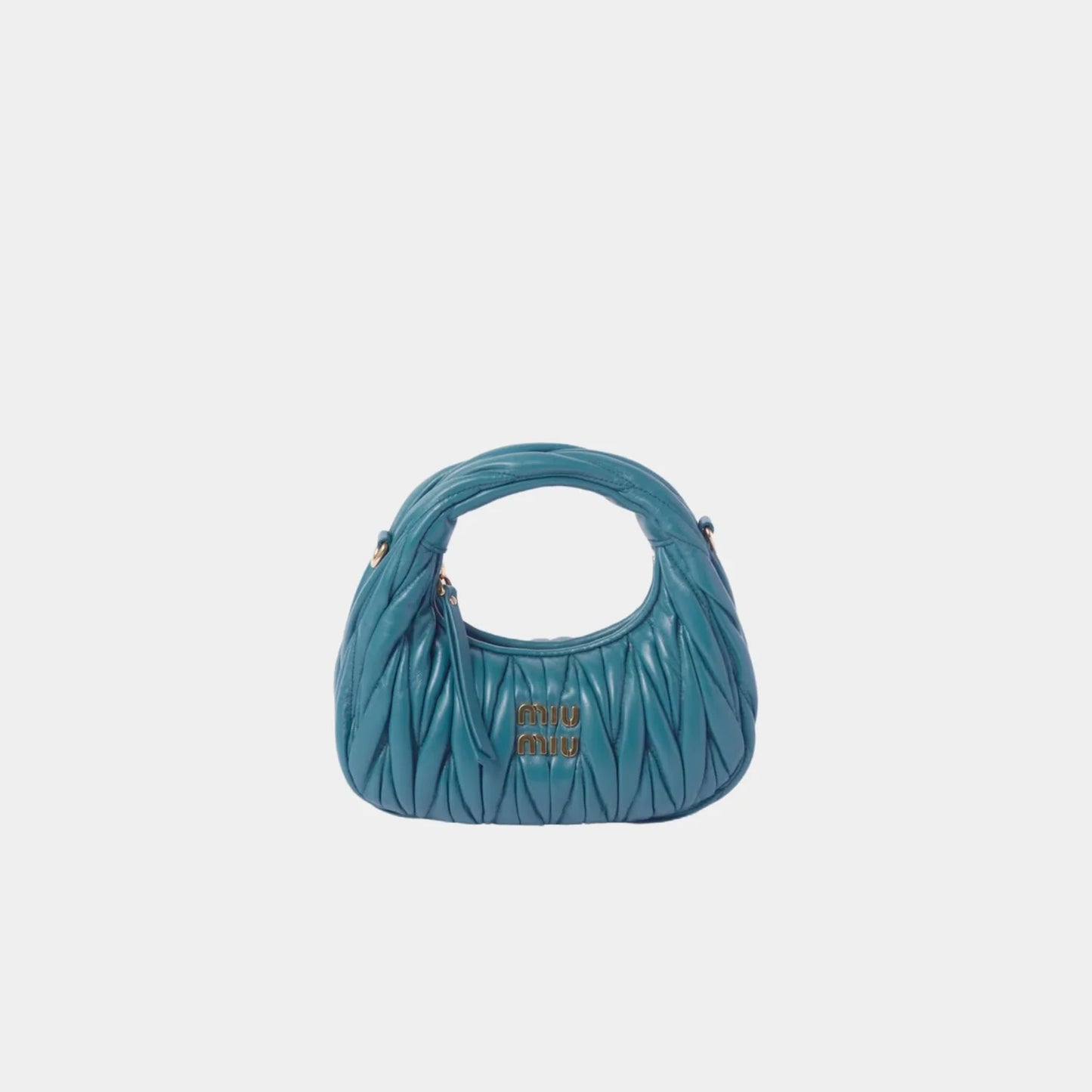 Miu Miu Wander matelassé mini hobo bag