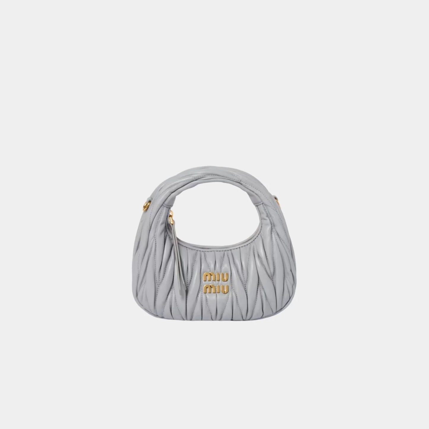 Miu Miu Wander matelassé mini hobo bag