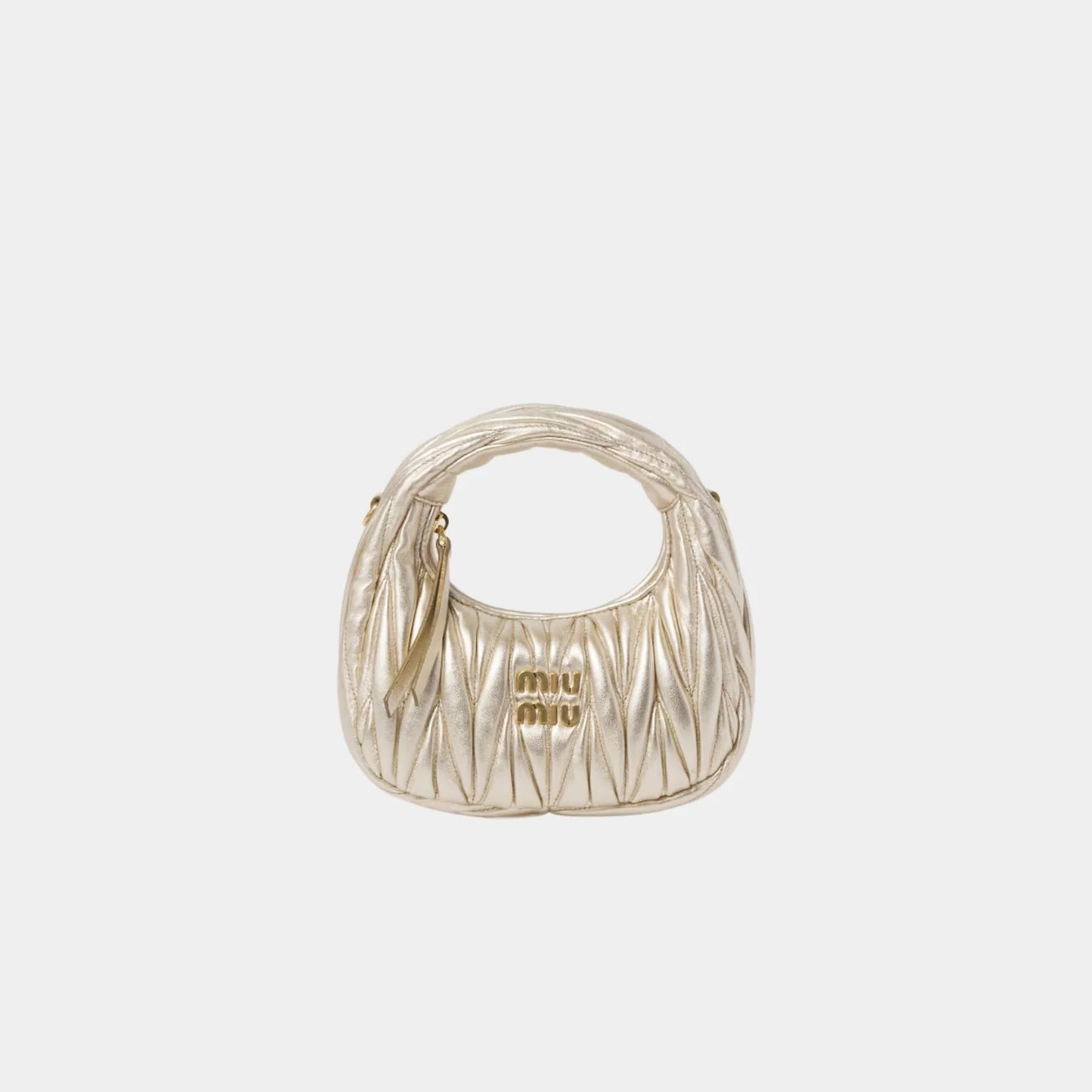 Miu Miu Wander matelassé mini hobo bag
